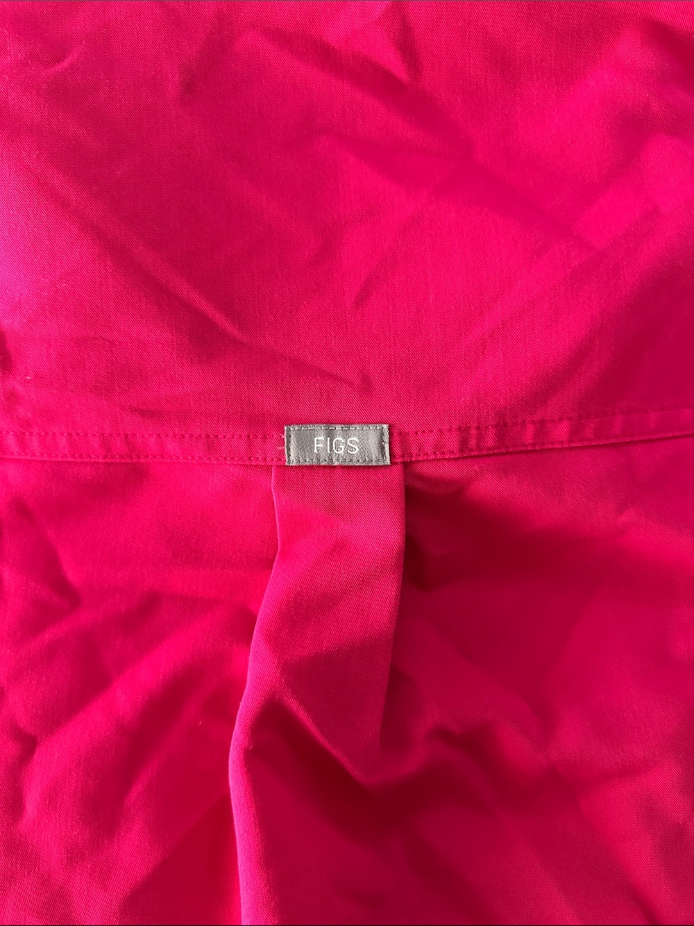 Figs Sleeveless Mock Collar Top - Hot Pink - Picture 4 of 4